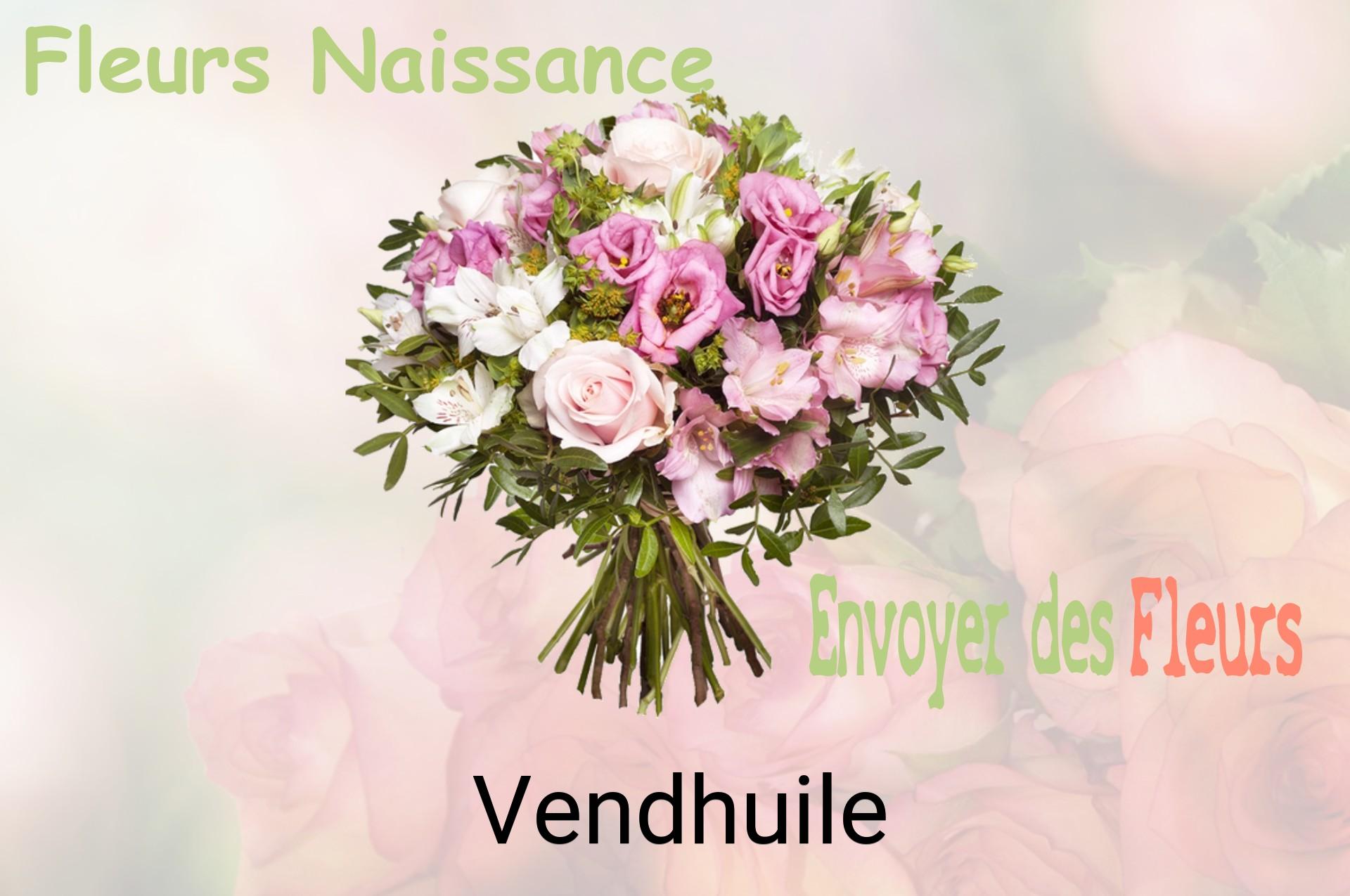 Bouquet de fleurs de naissance livré à Vendhuile